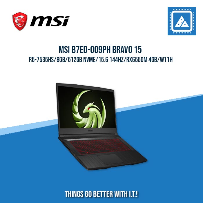 MSI B7ED-009PH BRAVO 15 R5-7535HS/8GB/512GB NVME | BEST FOR STUDENTS AND FREELANCERS LAPTOP MSI B7ED-009PH BRAVO 15 R5-7535HS/8GB/512GB NVME | BEST FOR STUDENTS AND FREELANCERS LAPTOP